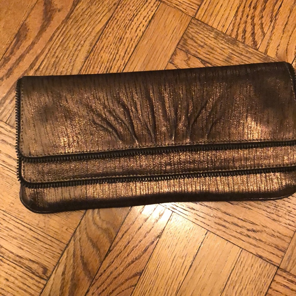 Lauren Merkin Metallic Clutch